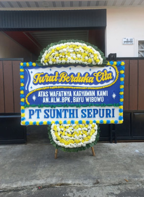 Papan Bunga Duka di Binjai